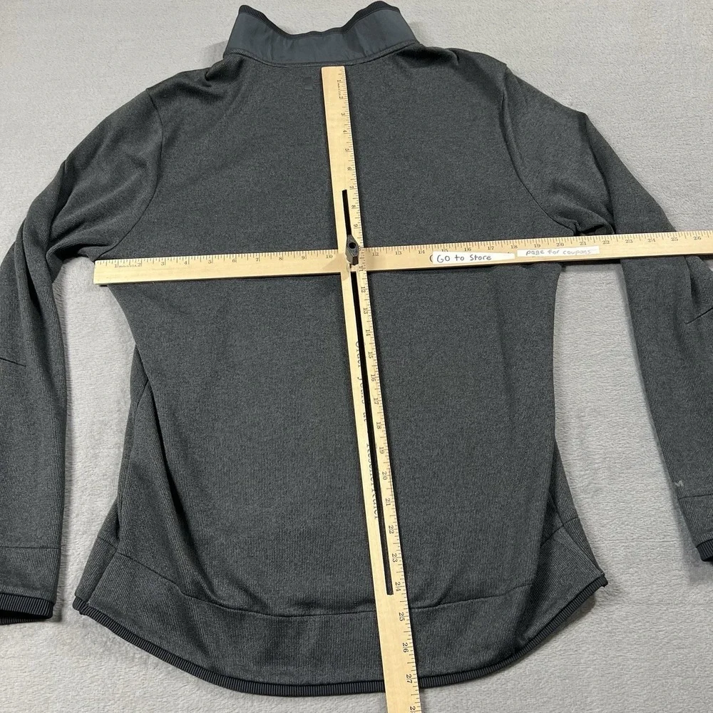 Under Armour Sweater Mens L Gray Henley Golf Storm ColdGear Fleece Snap Pullover